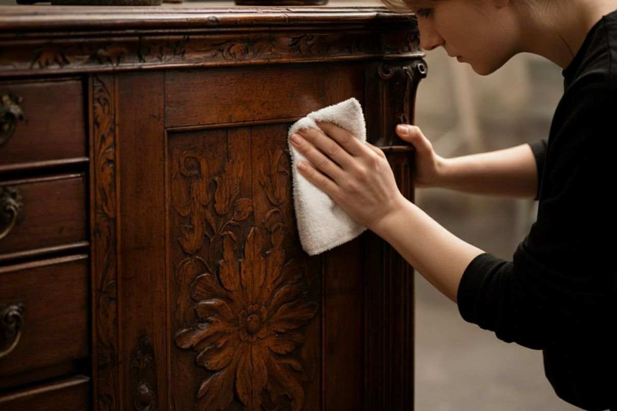 Il metodo segreto dei restauratori: come disinfettare i mobili antichi senza rovinarli di un millimetro