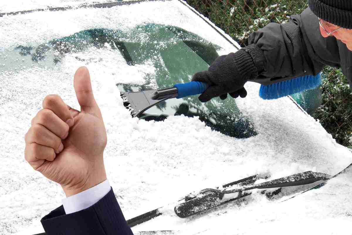 Addio ghiaccio sul parabrezza: il rimedio casalingo per trovare i vetri puliti al mattino